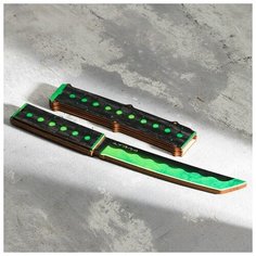 Сувенир деревянный "Нож танто" малахит Дарим красиво