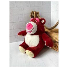 Мягкая игрушка "Лотсо" 24 см - плюшевый медведь из мультфильма "История игрушек" (бордовый) Kidslandiya