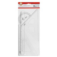 KOH-I-NOOR Набор чертежный большой 4 предмета, 75074800000, прозрачный