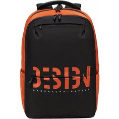 Рюкзак Grizzly RU-337-3/5 черный - кирпичный