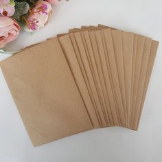 Конверты крафт С6 с декстрином, 15 шт ТМ "Затея"