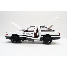 Металлическая (2)инерционная машинка Toyota Trueno AE86, масштаб 1:20, длина 22 см. нет