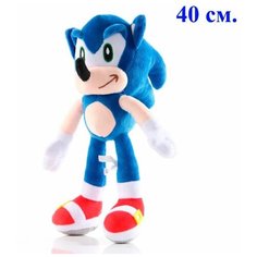 Мягкая игрушка Соник. 40 см. Игрушка мягкая Sonic the Hedgehog (Ёж Соник) Гигант. Jmdy
