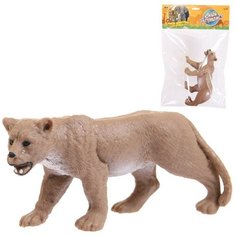 Фигурка Abtoys Юный натуралист Дикие животные и птицы Львица, термопластичная резина PT-01702