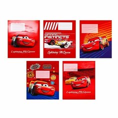 Комплект тетрадей из 20 шт "Тачки", 12 листов, 10 клет. и 10 лин. Тачки Disney