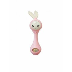 Музыкальная интерактивная развивающая игрушка-погремушка Умный малыш зайчик