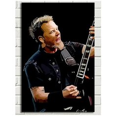 Картина по номерам музыка Джеймс Хэтфилд Металлика (Metallica) - 8704 В 60x40