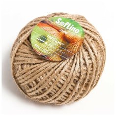 Пряжа 100% джут "Softino Jute" 85м ±2м 100 гр, 1шт