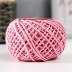 Softino Пряжа 100% джут "Softino Jute Colored" 50м ±2м светло-розовый 50 гр