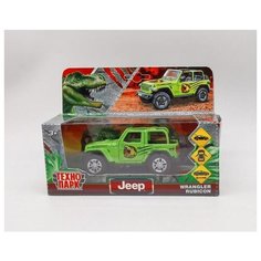 Внедорожник ТЕХНОПАРК Jeep Wrangler Rubicon, RUBICON3D-12DIN-GN, 11 см, зеленый