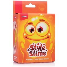 Химические опыты LORI Style Slime "Желтый" в коробке (Оп-099)