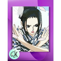 Картина по номерам на холсте Ван Пис - Нико Робин, 30 х 40 см КУЛЬТУРА ЦВЕТА