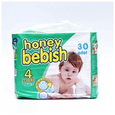 Подгузники детские Bebish 4 Maxi (7 - 18 kg), 30 шт Noname