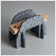 Деталь для ж/д «Туннель с мостом» 11.5×14.5×5.8 см Noname