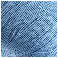 Пряжа "Ажурная" 100% мерсеризованный хлопок 280м/50гр (05-Голубой) Пехорка