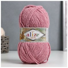 Пряжа "Softy Plus" 100% микрополиэстер 120м/100г (295 розовый), 1шт Alize