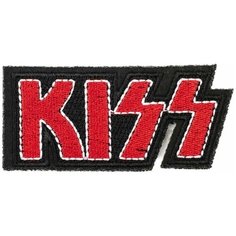 Нашивка, шеврон, патч (patch) KISS Logo, размер 8*3,5 см Нет бренда