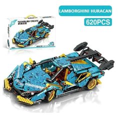 Конструктор аналог лего техник Lamborghini Huracan / инерционный механизмом / 620 деталей Leibao