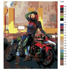 Картина по номерам V-254 "Киберпанк Cyberpunk 2077. Ода Сандаю (Oda Sandayu)", 40x50 см Brushes Paints