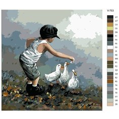 Картина по номерам V-753 "Большой мир маленького человека", 70x70 см Brushes Paints