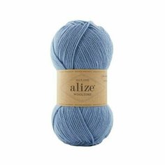 Пряжа Alize Wooltime (Вултайм) - 1 моток Цвет: 432 голубой 75% шерсть, 25% полиамид, 100г 200м
