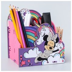 Органайзер для канцелярии «Минни с единорогом», Минни Маус, 140х160х140 мм Нет бренда