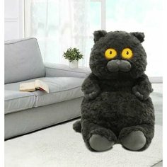 Мягкая игрушка-обнимашка Чёрный Кот. 65 см. Добрые Игрушки