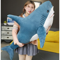 Мягкая игрушка акула, 100 см, синий Akula