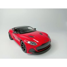 Коллекционная машинка игрушка металлическая Aston Martin DieCast для мальчиков масштабная модель 1:24 красная Alexplay