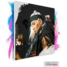 Картина по номерам на холсте BTS Suga Agust D, 60 х 60 см Красиво Красим