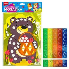 Увлекательная мозаика (набор большой) "Мишка с лукошком" Lori