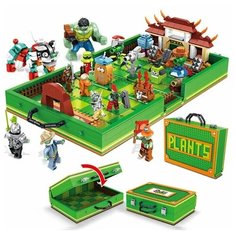 Конструктор Plants vs Zombies "Растения против Зомби Чемодан для Сражений" 1123 детали Elephant
