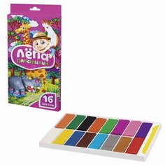 Пластилин GLOBUS "Лёпа", 16 цветов, 320 г Глобус