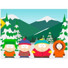 Картина по номерам на холсте Мультфильм Южный Парк 5671 40x30