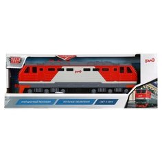 Модель «Тепловоз РЖД», 21,5 см, 3 кнопки, свет-звук, инерция, цвет красный Технопарк