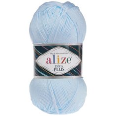 Пряжа для вязания Ализе Diva Plus (100% микрофибра акрил) 5х100г/220м цв.480 св.голубой Alize