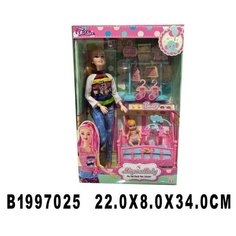 Кукла 300-25JX мама с малышом и аксесс. в коробке Китайская игрушка2