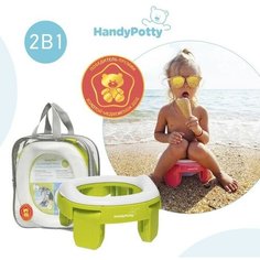 Дорожный горшок HandyPotty в фирменной сумке, цвет лайм Roxy Kids