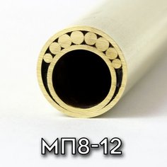 Мозаичный пин МП8-12 диаметром 8мм, Заготовка для рукояти ножа, поделок, хобби, творчества! Knife Make