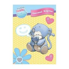 Action! BNF-ACC-8/8 Набор цветного мелованного картона tatty teddy, ф. а4, 8 цв, 8 л, action!