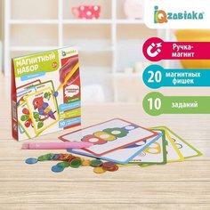 Магнитный набор IQ-ZABIAKA "Мозаика", магнитная ручка