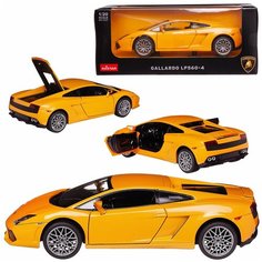 Машина металлическая 1:20 scale Lamborghini Gallardo LP560-4, цвет желтый, двери и багажник открываются Rastar