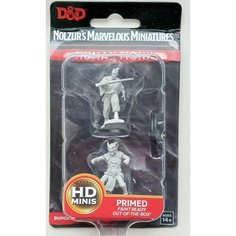 Набор из 2 фигурок для настольных игр 35 мм. "Человек Монах". ДнД / Dungeons & Dragons Нет бренда