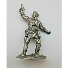Советский комиссар. Оловянная коллекционная фигурка. Нет бренда