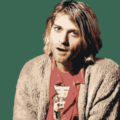 Картина по номерам Курт Кобейн на стену Палитра забав