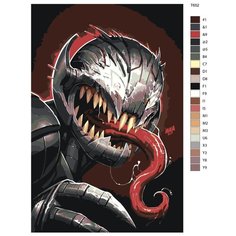 Картина по номерам T652 "Веном в симбиозе с Альтроном" 40х60 Brushes Paints