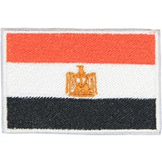 Нашивка, патч, шеврон "Флаг Египта" 60x40mm PTC130 22 ПИНГВИНА