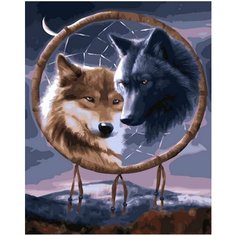Картина по номерам Союз волков 40х50 см АртТойс