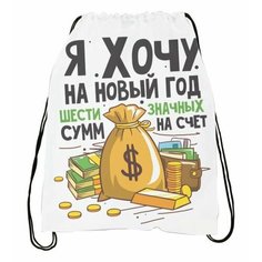Сумка-мешок для обуви Новый год №4 Migom