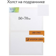 Завод художественных красок «Невская палитра» Холст на подрамнике, хлопок 100%, 50 х 70 х 1.8 см, акриловый грунт, мелкозернистый, 280 г/м²